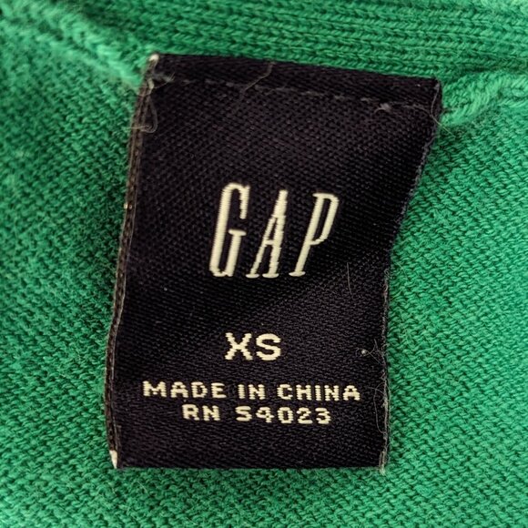 VTG 00s Y2K Gap Knit Sequin Beaded Long Sleeve Hook Eye Cardigan Sz XS - Picture 6 of 7